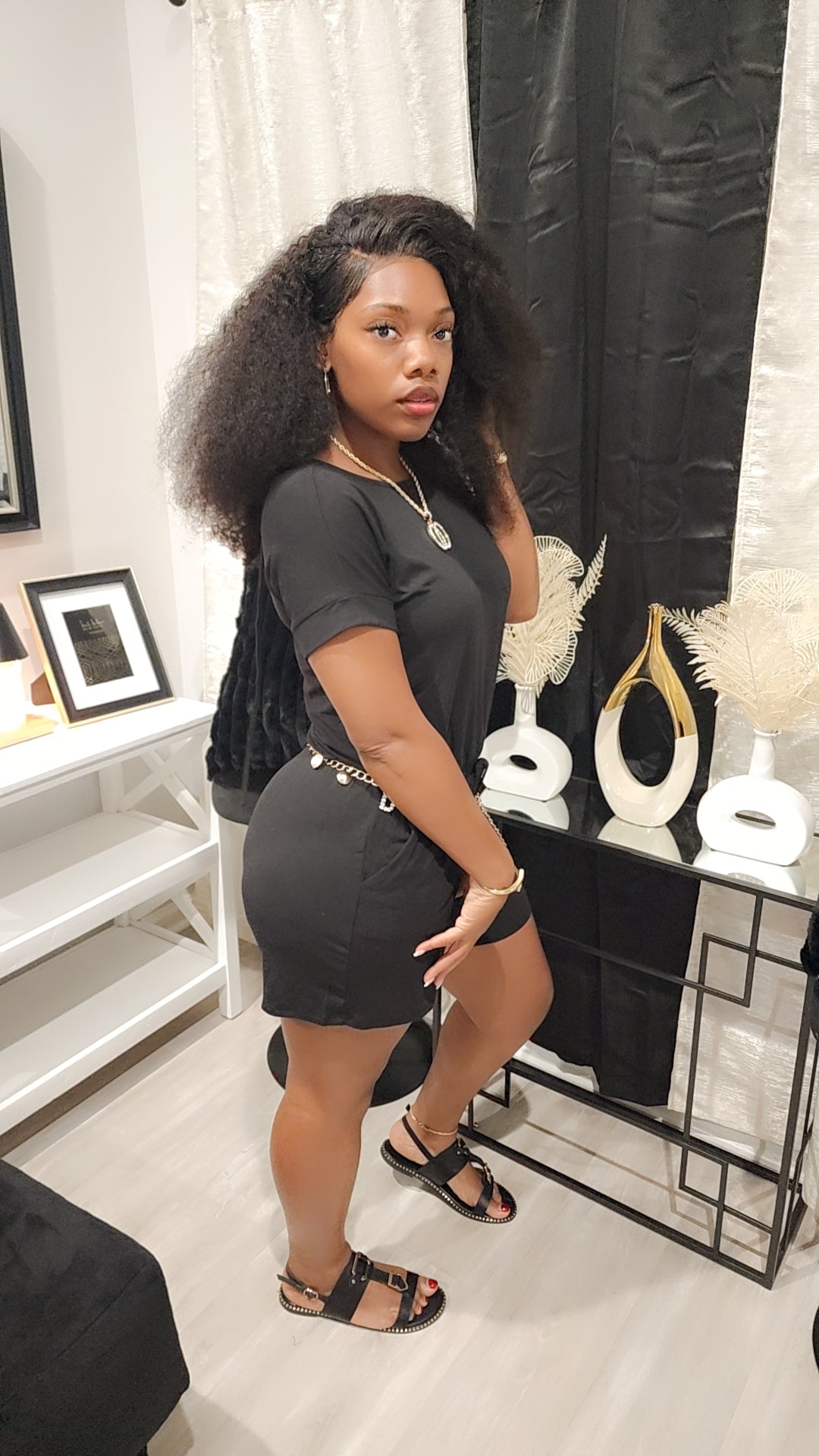 BLACK BEAUTY RHOMPER