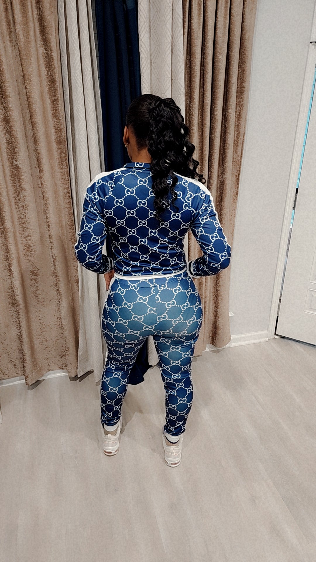 Two Piece "G" Tracksuit Navy Blue