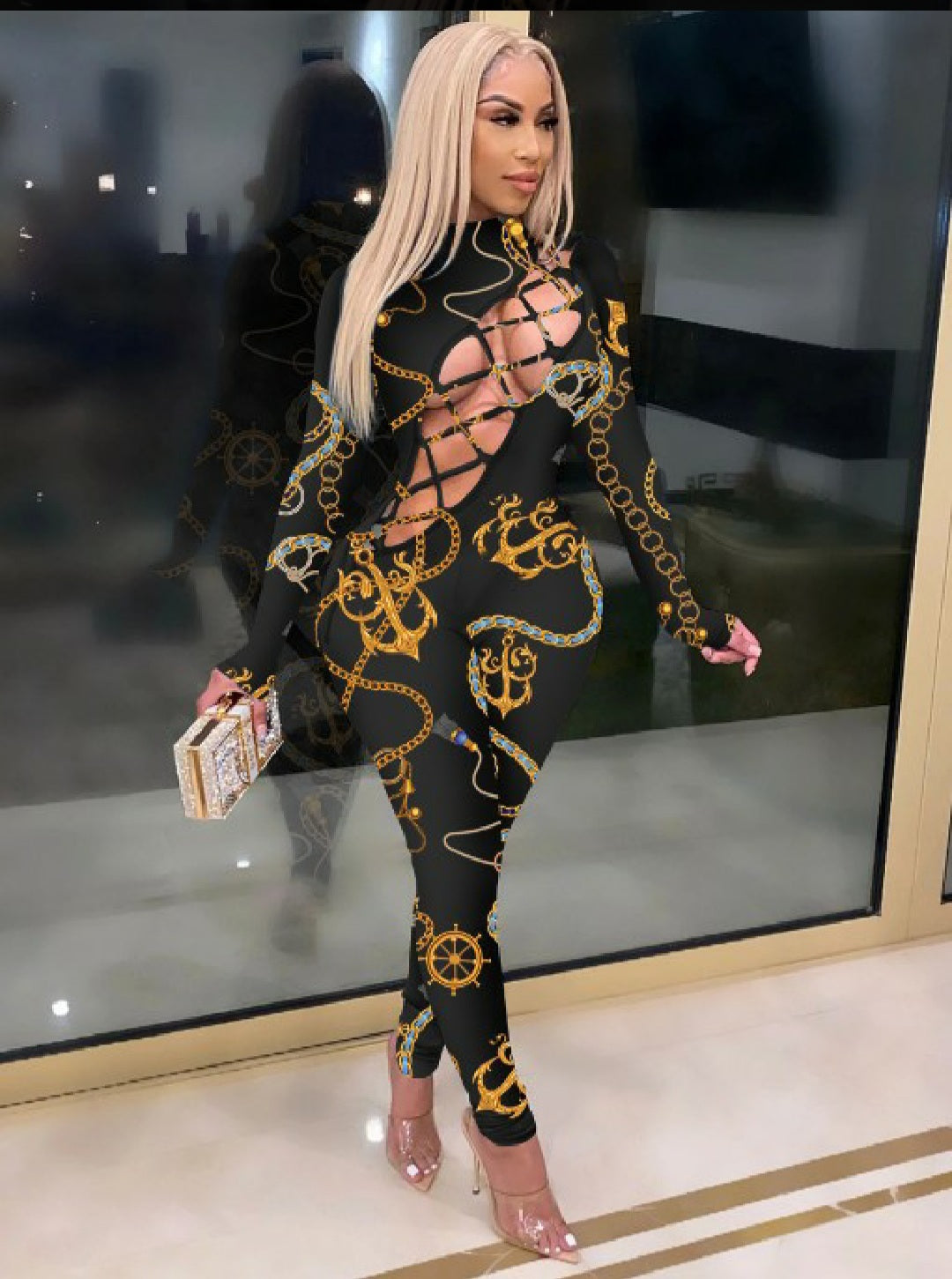 Sexy Chain Link Jumpsuit