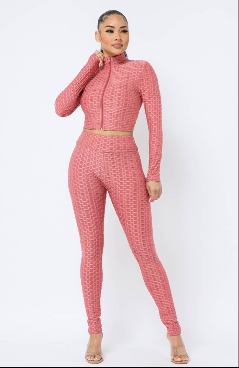 Cropped Jacket and Legging Set