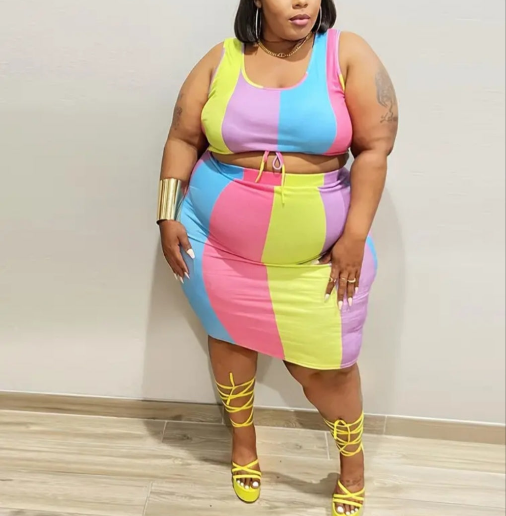 Two Piece Short Set Plus