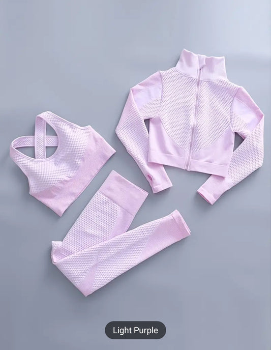 Soft Pink Active Wear 3 Piece