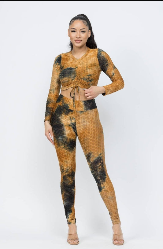 Rust TieDye 2 Piece Jogger Set